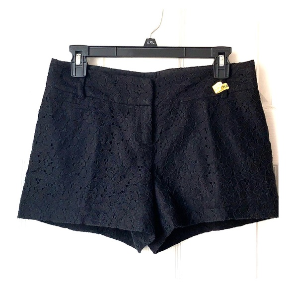 LOFT Pants - Loft “Marisa”‎ Black Lace Shorts